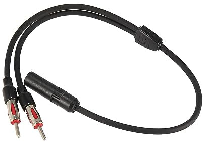 X AUTOHAUX Universal Car Radio Auto Antenna Splitter 1 Female to 2 Male 40-UV44