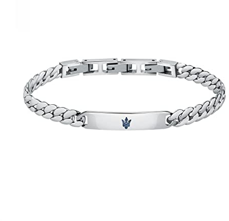 Maserati Jewels Herren Armband aus Stahl, blau IP - JM222AVD05