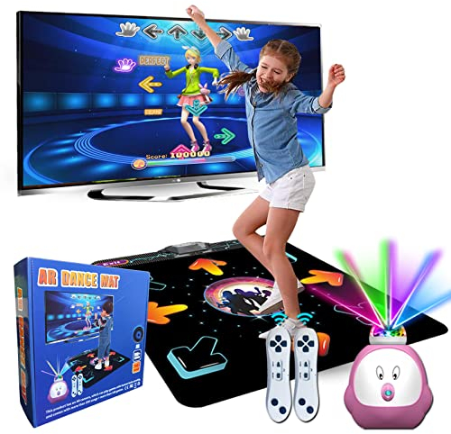 YRPRSODF Tanzmatte für Kinder und Erwachsene, elektronisches Musik-Tanz-Schrittpolster mit mehr als 100 Spielen, MTV- und Cartoon-Modi, Spielzeuggeschenk für Mädchen und Jungen ab 3 Jahren