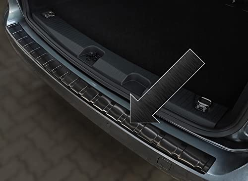 Ladekantenschutz Edelstahl schwarz Graphit kompatibel mit VW Caddy V 5. Generation ab Baujahr 10.2020-3245054