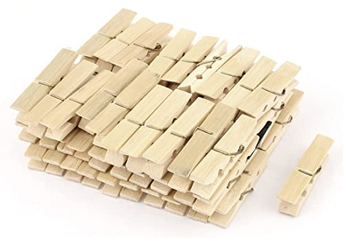 XYZOOM Bamboo Socks Clothes Pins Spring Pegs Clothespin 60pcs Beige(0ee02 4a48b ead17 eb91f 8c8d5 f908f