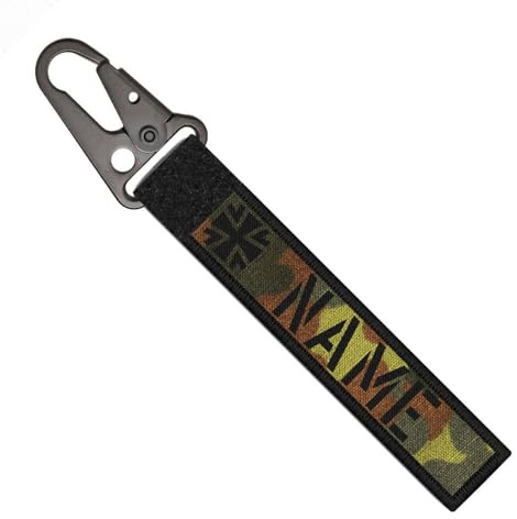Tactical Schlüsselanhänger Bundeswehr Flecktarn Dein Name Soldat #40658