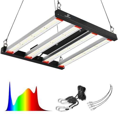 ICEKO Lampe de Plante LED 240W Spectre Complet, Lampe pour Plantes d'Intérieur 3x3ft, Grow Light pour Semis, Légumes, Fleurs