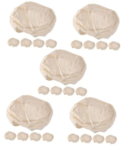 Garneck 5 Set Di Cestini Per Il Pane Da Forno Fodera Per Set Di Cestini Per La Lievitazione Del Pane Coperture Per Ciotole Di Pane A Lievitazione Naturale 5 Pezzi*5