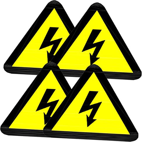 FUNOMOCYA 20blätter Hochspannungswarnschild Warnaufkleber Für Elektrozäune Sicherheitswarnaufkleber Etiketten Für Schalttafeln Vorsichtsaufkleber Für Hochspannung Selbstklebende Warnaufklebe