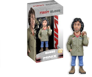 BANDAI - Minix Samlarfigur 12 cm - Rambo: Ragged del I - Rambo - Samlarföremål för Utställning - Presentidé - Leksaker för Barn Och Vuxna - Filmfans (MN18864)