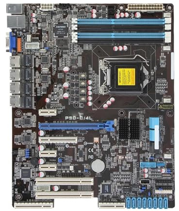 WLTDYZZLDN Fit for ASUS P9D-C/4L Chipset Intel C224 Socket 1150 4×DDR3 32GB 4×SATA III 2×SATA II 4×RJ45 Integrato I210AT ATX Motherboard