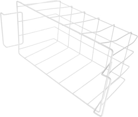 Homoyoyo Cestini Freezer in Acciaio Resistenti per Congelatore Pozzetto di Cestelli Portaoggetti Sospesi Facili da Installare Organizer Salvaspazio per Cucina e Dispensa