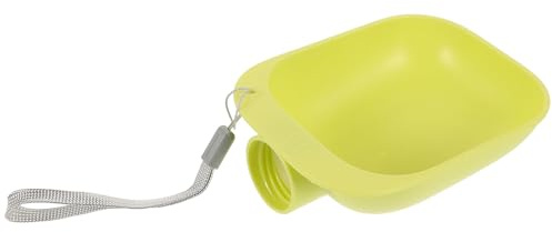 TOBBOMEY Adaptador para Botella de Agua Portátil para Perros Bebedero a Prueba de Salpicaduras Vaso Verde Accesorio Ligero y Compacto para Viaje y Uso al Aire Libre
