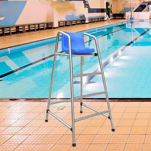 Lifeguard Chairs,Tall Lifeguard Chair for Pools & Beaches - 2/3/4 Step Observation Ladder Stool - Safety Deck Chair for Lifeguards, Lake, Competition - Height 150cm/59in