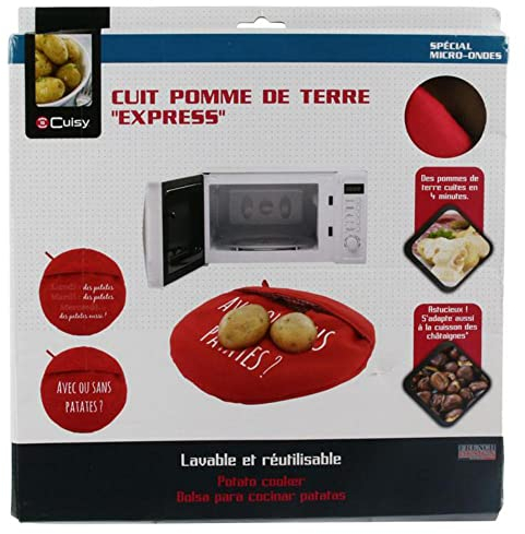 Cuisy CMKC2414 CUECE Patatas MICROONDAS, Negro, Estandar