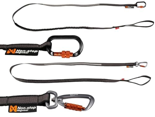 NON-stop dogwear Bungee Leash 3,8m/23mm | 1540 extra Lange Leine