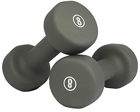 ZXQZ Fitness-Hantel Hantel, Neopren Hantel Kraftaufbau Gewicht Wasserdicht und Rutsch Matte Finish 1kg, 2kg, 3kg, 4kg, 5kg, 6kg, 7kg, 8kg Paarweise Kleine Hantel (Size : 8kg)