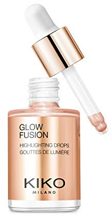 KIKO Milano Glow Fusion Highlighting Drops 02 | Flüssiger Highlighter Für Das Gesicht Mit Metallic-Finish