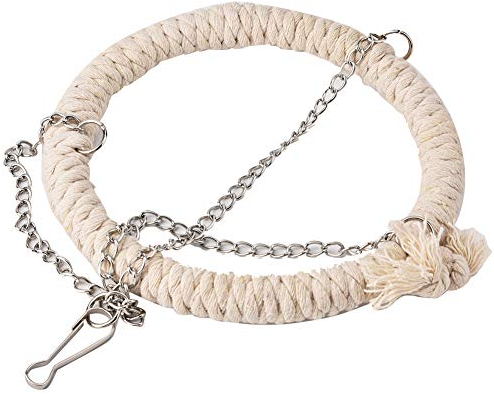 DEWIN Vogelspielzeug Training, Papageienspielzeug Ringe Bissspielzeug Papageienspielzeug Vogelspielzeug Baumwollseil Schaukelständer Kletterleiter Ring Weichbett Papageienbaumwollseil