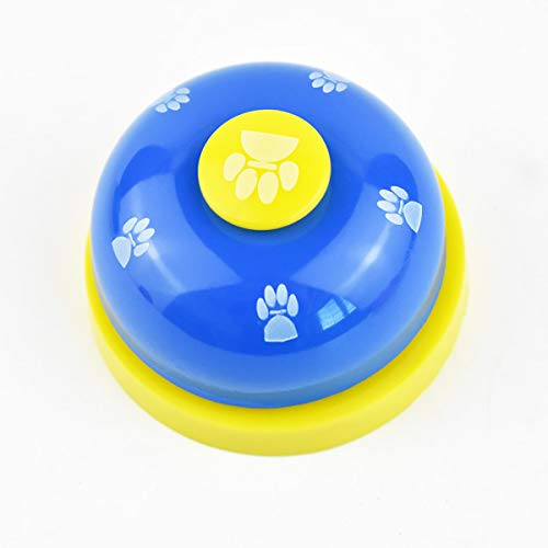 TopHomer Hund Türklingeln, Haustier-Trainingsglocke Tischglocke für Hunde Hundetürklingel für Kleine und Größere Hunde Toilettentraining Glocke Interaktion Glocke Blau