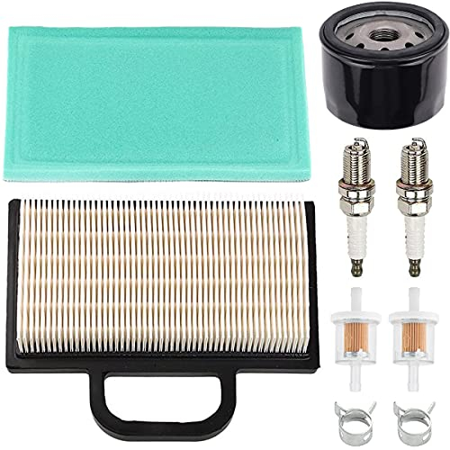 ZAMDOE 698754 273638 Luftfilter 696854 Ölfilter für Briggs & Stratton Intek V-Twin 18–26 PS Motor Traktor Rasenmäher 4209 4223 5063B 5063D 5063H, mit Kraftstofffilter Zündkerzen