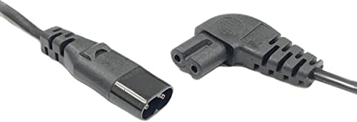 Auline 1m C7 Figure 8 Angled 90 Degree Extension Mains Power Cable Convert Existing Lead C8 to C7