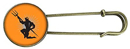 Scepter Jagd-Brosche, elegant, Retro-Metall, Clip, Schmuck, M