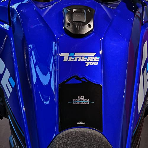 Resin Bike Aufkleber für Motorrad Kompatibel mit Yamaha Tenere 700 2023 2022 Icon Blue. Tank-Schutzfolie vor Stößen und Kratzern. 3D-Harzklebstoff - Stickers - Made in Italy
