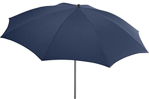 FARE Sonnenschirm Gr. M - 180 cm Durchmesser - UV-Schutz 50+ für Balkon Garten Terrasse Sommer - Titan-Finish Knickvorrichtung Drehfeststeller inkl. Tragetasche (nachtblau)