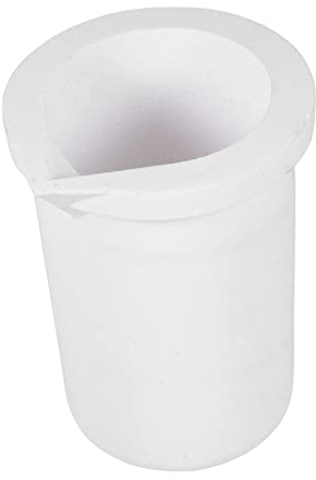 COHEALI 2 Becher Aus Geschmolzenem Gold Hochreiner Quarzbecher Schmelzbecher Für Kupfer Gießtiegelbecher Schmelzofen Graphitbecher Schmuckgussbecher Gießen Messing Metall Keramik Weiß