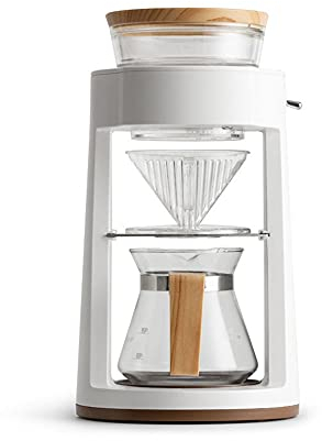 HWSY Cafetera Cafetera Cafetera semiautomática para el hogar Cafetera de Goteo Manual Acero Inoxidable (Negro Blanco) (Color: Blanco) (Blanco) Interesting