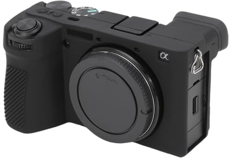 ZORSOME Kameratasche für Sony Alpha A6700, Silikon-Gummi, Kameragehäuse, Schutzhülle für Sony Alpha A6700, Schwarz, YKD-A6700