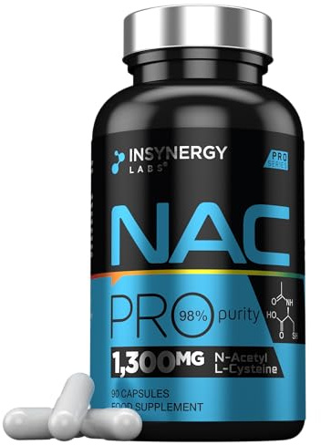 NAC 650mg Per Capsule 98% Purity Supplement 90 Capsules | Ultra Premium N-Acetyl-Cysteine High Strength