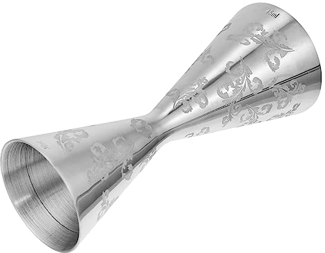 COLLBATH 1pc Stainless Steel Bartending Measuring Jigger Cocktail Cup for Home Bar and Restaurant Use and Elegant Design