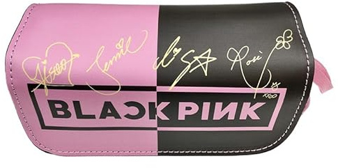 SDECRW Étui à crayons noir et rose, belle grande capacité, trousse animée fermée par zip, avec compartiments multiples pour garçons et filles, fournitures de bureau