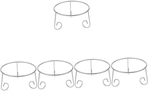 Supvox 5stücke Garden Gazing Stand Metall Stabiler Kugelhalter Für Kristallkugeln Für Innen Und Außendekoration Silberfarben Langlebig Und Vielseitig Einsetzbar