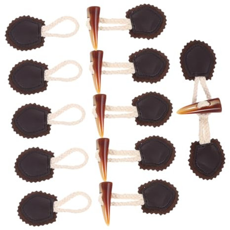 ULDIGI 6paare -horn Toggle Knöpfe Für Projekte Für Jacken Mäntel Und Strickjacken Einfache Anbringung Langlebig Und