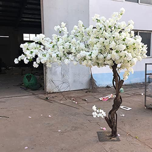QICBYING Árboles Artificiales De Cerezo En Flor, Grandes Árboles De Flor De Cerezo Artificiales, Árbol De Flores De Durazno De Simulación, Plantas De Jardín, Flores Falsas De Simulación(1.8 * 1.5m)