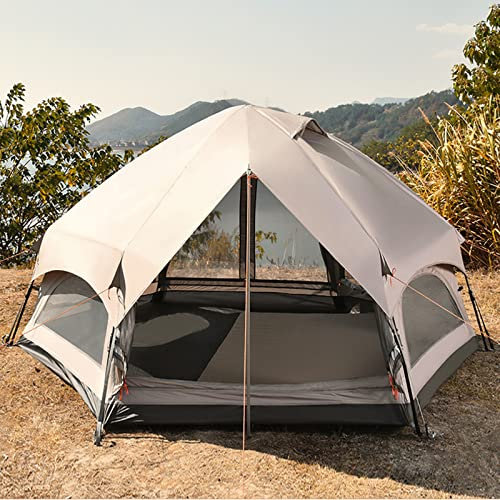 8 Personen wasserdichtes Instant-Camping-Familienzelt mit doppellagigem Außenzelt, einfache und schnelle Einrichtung, Kuppelzelt für Camping, kann als Pop-Up-Sonnenschutz verwendet werden