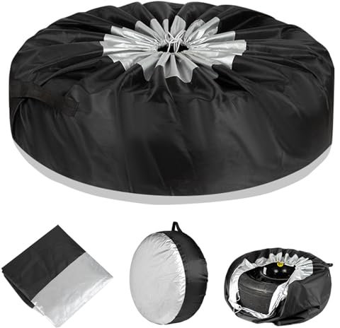 Valicaer Car Spare Tire Covers,Auto Wheel Protection Cover Tires Storage Bag Spare Wheel Cover Waterproof Dust-proof Spare Tire Cover Protection Bag Wheel Tyre Storage Carry Bag for Diameter 80CM/31in