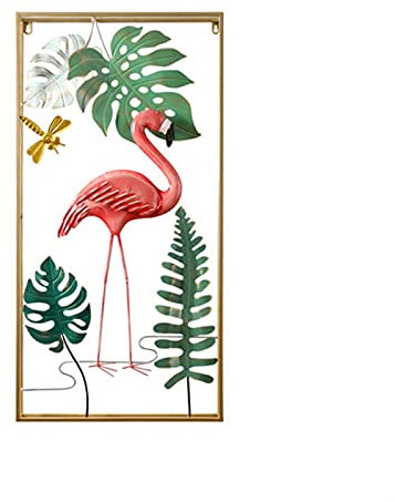 Wandskulpturen, Wanddekorationen für die Familie, Wandskulptur, Wandkunst aus Metall, Wandskulptur aus Metall, Wanddekoration, Flamingo, fliegende dekorative Figuren, Kunst zum Aufhängen an der Wand i