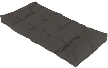 Bankauflage für den Außenbereich 1 2 3 und 4 Sitzer 8cm Schaukelauflagen Wasserdicht Rutschfest Gartenbankauflage Gartenmöbel Rechteckige Sitzauflage für Terrasse Fenster,Dark gray,100x50cm