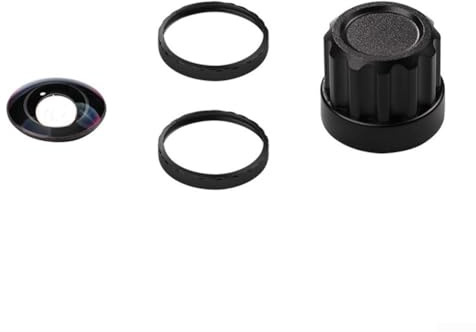 CWOQOCW Kit de lente de cámara para Insta 360 X5 Lente de repuesto Set de vidrio óptico de alta definición con herramienta de instalación de anillo de aleación de aluminio (negro)