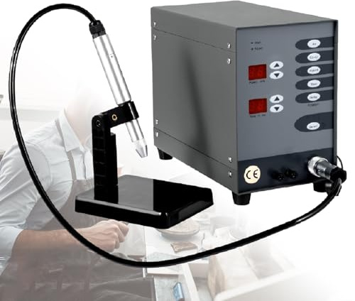 Lissontine Macchina per Saldatura Portatile, Saldatrice a Punti, Saldatrice Dentale, Kit Saldatura Fai da Te Gioielli, Saldatrice Ortodontica di Precisione E Saldatrice Leghe Cobalto Cromo