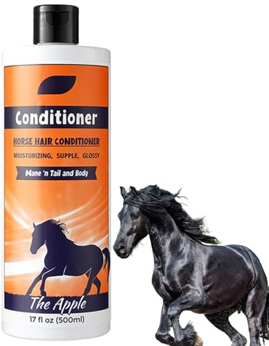 Shampoo per criniera e coda – Shampoo Cavallo Detergente per Pelliccia 500ml Cura Naturale Nutriente Morbido Idratante con Lucentezza per la Pulizia Quotidiana e Cura di routine