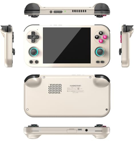RG476H - Console portatile da 4,7 pollici, design retrò, in lega di alluminio (8 + 128 GB), grande capacità di espansione della memoria, supporta il downloader RixelHK, la prima scelta per gli
