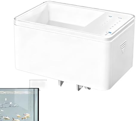 Ahuuen Automatischer Spender Für Fischfutter,Einstellbarer Batteriebetriebener Aquarium Futterautomat,Automatischer Betta Fischfutterautomat für den Urlaub | Für Süßwasser Tropische Schildkröten