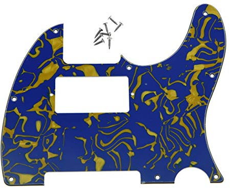 Dopro Humbucker-Plektrumschutz für Telecaster, 8 Löcher, Blau