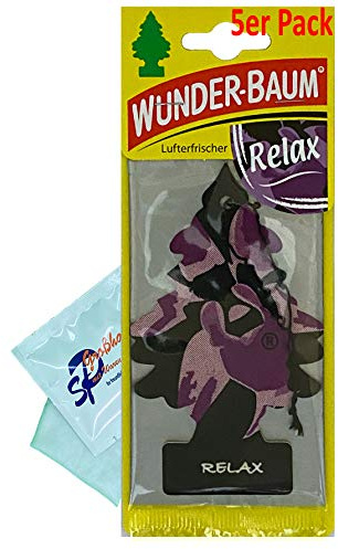Wunder-Baum 5 Stück Relax Lufterfrischer Duftbaum Wunderbaum Original
