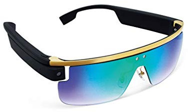 SMSOM Smart Glasses HD Sport all'aperto Camera di registrazione della videocamera Bluetooth Telefono cellulare Live Smart Camera Glasses Open Ear Audio Occhiali da sole per gli sport all'aperto, equit