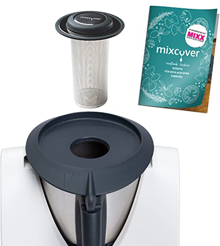 mixcover Edelstahl Teesieb Teefilter mit Ebook Rezeptheft kompatibel mit Vorwerk Thermomix TM31 - Thermomix Zubehör
