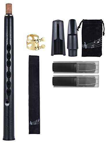 ZUZU Mini Pocket BB Saxophon Sax Abs Mit Alto-Mundwerkzeugen 10 Stücke Reed Tragetasche Holzwind Instrument Brass Saxophon (Color : Bb Key)