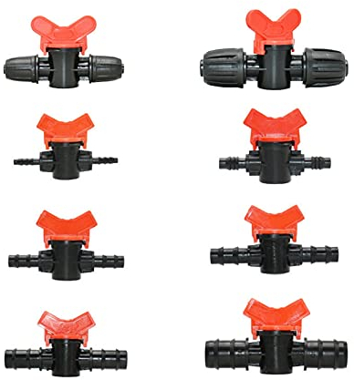 TRENTSNOOK Schlauchverbinder Gartenarmatur 1/4 3/8 10mm 1/2 3/4 1 Kranbewässerung Mini Ventil Barb Control Ventil Kran Schnellanschluss 1(1inch)