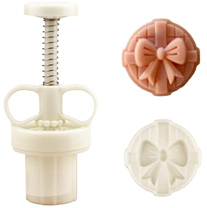 Pink Mooncake Molds 20g with 1 Stamp, Mid-Autumn Festival Moon Cake Mold Set Hand Press mooncake Dessert DIY (F)